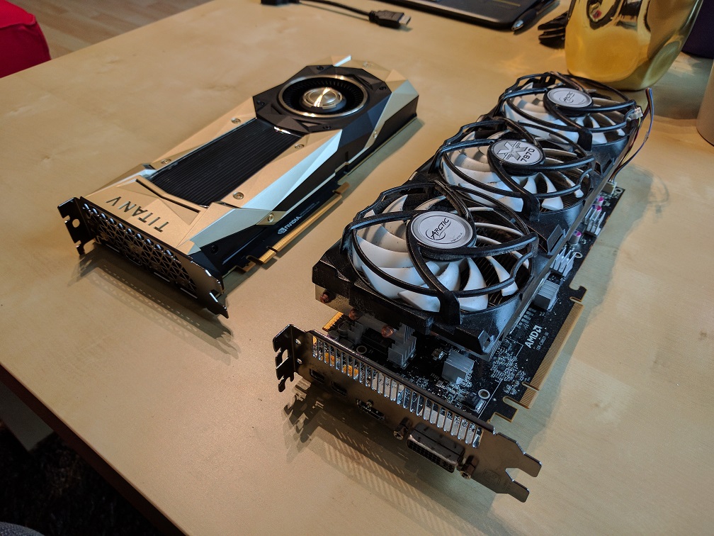 TITAN V next to 7970